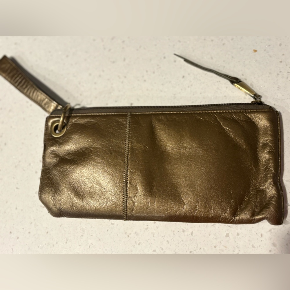Elegant Brown Leather Clutch